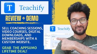 Teachify Review  Demo – Sell coaching sessions video courses digital downloads and more [upl. by Peterec207]