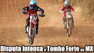 Disputa intensa e tombo forte no Catarinense Motocross  corrida da Junior  85cc [upl. by Aldercy]