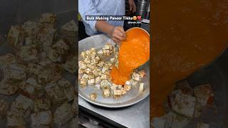 Bulk Making Tandoori Paneer Tikka🥵youtubeshorts trending viralvideo paneertikka streetfood [upl. by Dunkin368]