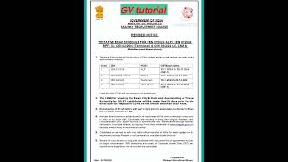 RRB rescheduled new exam dates [upl. by Tselec]