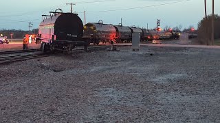 VIDEO  Oklahoma train derailment Train derails in northeast Oklahoma town [upl. by Herson]