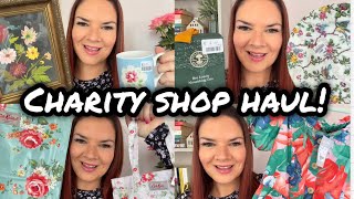 Charity Shop Haul  Thrift Haul  Neals Yard Cath Kidston  Zara  Joules  Kate McCabe [upl. by Bibeau]