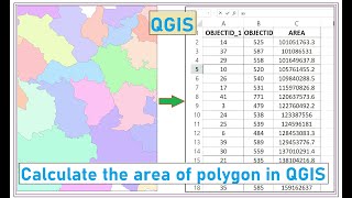 How to calculate the area of polygons in QGIS [upl. by Mohandas]