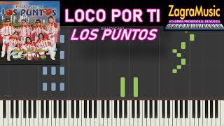 LOS PUNTOS DEL AMOR  LOCO POR TI  TUTORIAL TECLADO  PISTA ST GRATIS [upl. by Yusem]