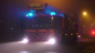 Extreme mist Brandweer Mijdrecht amp Driemond met spoed naar een afhijsing in Nigtevecht [upl. by Leksehcey298]