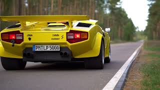 Strohm De Rella  Countach Replica  V6 Turbo Sound Acceleration [upl. by Eelsnia]