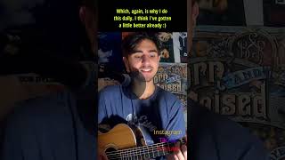 WRITING A SONG EVERY DAY Day43 songwriter originalsong musician acoustic [upl. by Kemppe]