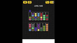 Ball Sort Color Puzzle Game Level 1435 Solution Like Share and Subscribe [upl. by Veradia434]