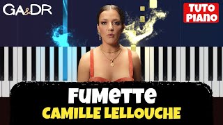 Camille Lellouche  Fumette PIANO COVER TUTORIEL KARAOKE   GaampDr Piano Tuto [upl. by Karine975]