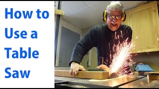 How to Use a Table Saw Woodworking For Beginners 1  woodworkweb [upl. by Mirth]