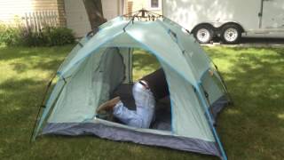 Camping Gear Pop Up Tent  Outsunny 7 x 6 2Person Instant Tent with Rainfly Review [upl. by Jacy]