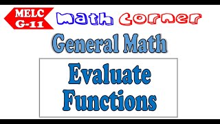 Evaluate Functions  Grade 11 MELC [upl. by Sean318]