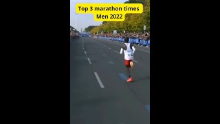 Fastest marathon times Men 2022 [upl. by Woody875]