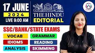 17 JUNE THE HINDU EDITORIAL  EDITORIAL FOR SSC CGLCHSLCPOMTS EXAM 2024  ENGLISH BY RASHIKA MAM [upl. by Sihun403]