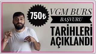 VGM BURS BAŞVURU TARİHİ AÇIKLANDI  VGM ORTAÖĞRETİM BURSU VGM YÜKSEKÖĞRETİM BURSU [upl. by Powder733]