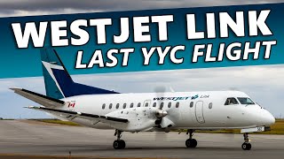 Flying the LAST WestJet Link Calgary Flight [upl. by Eatnoled]