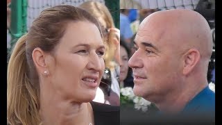 Andre Agassi amp Steffi Graf  Paris 2 june 2018 Future Aces  Roland Garros  Juin [upl. by Borg]