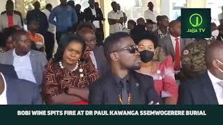 Bobi Wine Arrives at the Burial of the Late DR Paul Kawanga Ssemogerere [upl. by Atarman]