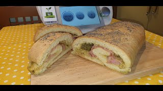 Rotolo con pesto di pistacchi e mortadella per bimby TM6 TM5 TM31 TM21 [upl. by Sullecram]