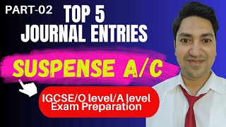 5 Journal Entries for CORRECTION OF ERRORS  How to Prepare SUSPENSE ACCOUNT Part2 [upl. by Ahsaeym]