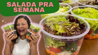 COMO FAZER SALADA DE POTE PRA SEMANA  Pronta em 1h [upl. by Burnside275]