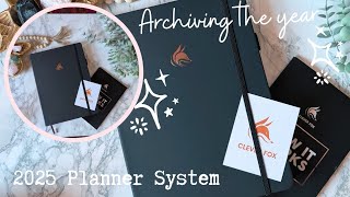 Archiving My Year  2025 Planner System [upl. by Hannasus]