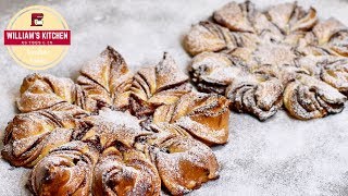 Recette de Noël  Brioche façon Flocon de Neige  2 façons  Williams Kitchen [upl. by Gnehp]