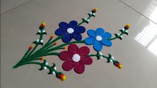 Simple and sobar very easy rangoli design by Jyoti Raut rangoli [upl. by Saibot]