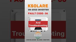 Ksolare Fault code6  Error code6  Ground Fault and Troubleshooting havellsindia electrical [upl. by Alexandria509]