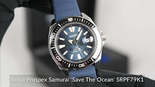 Seiko Prospex Samurai Save The Ocean SRPF79K1 [upl. by Aicilef]