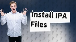 Can we install an IPA file on an iPhone [upl. by Dympha986]