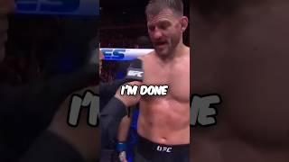 Stipe Miocic RETIRES After Jon Jones Loss shorts [upl. by Timus41]