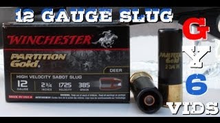 12 Gauge Deer Slug vs Ballistic GelGY6 Ballistic Test 6 [upl. by Roper743]