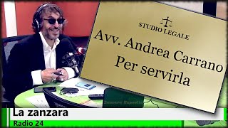 Torna lavv Andrea Carrano per servirla  La Zanzara 10112021 [upl. by Odravde]