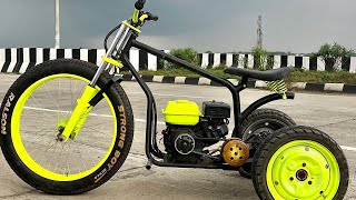 Fantastic Homemade 3 Wheel Trike MotorcycleSuper Power TestingDrive [upl. by Heigho]