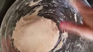 Hand Mixing Ciabatta Dough [upl. by Gnolb]