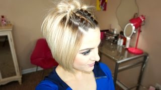 Braids amp Fun Buns  Short Hair Tutorial [upl. by Yerg]