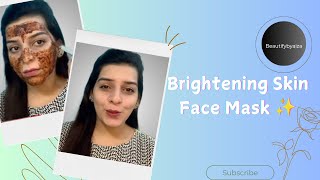 How to make brightening Skin Face mask Live tutorial [upl. by Rolando]