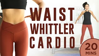 20 minute Waist Whittler Cardio Pilates Workout  7 Day Ab Challenge do this video every day [upl. by Quenna]