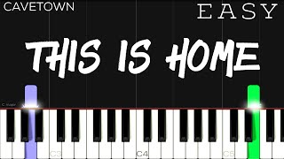 Cavetown  This Is Home  EASY Piano Tutorial [upl. by Ynoffit97]