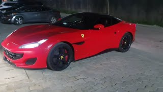 POV driving Ferrari Portofino at night and listening exhaust sound portofino ferrariportofino [upl. by Ardnuhsal]