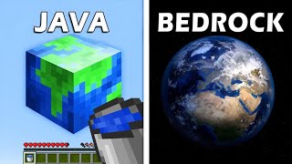 Minecraft JAVA VS BEDROCK [upl. by Satterfield]