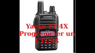 Yaesu FT 4X  Réglage CTCSS [upl. by Siloa399]