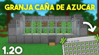 COMO HACER una GRANJA AUTOMATICA DE CAÑA DE AZUCAR en MINECRAFT BEDROCK 120 [upl. by Yunick]