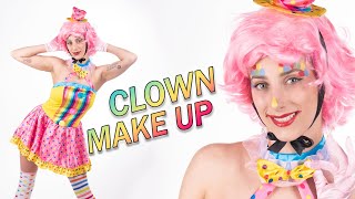 CLOWN schminken  Make Up Tutorial bunter Clown [upl. by Christal373]