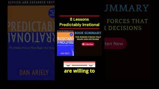 8 Lessons from Predictably Irrational by Dan Ariely booktok booktube podcast [upl. by Kartis156]