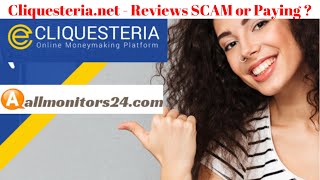 cliquesterianet Reviews Scam Or Paying [upl. by Alehtse929]