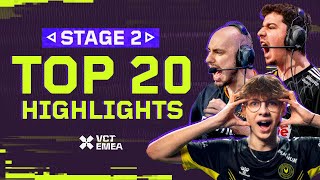 Top 20 Plays of Stage 2  VCT EMEA 2024 [upl. by Ruscio]