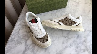 GUCCI REWEB SNEAKER Original GG Canvas Review [upl. by Attirehs867]