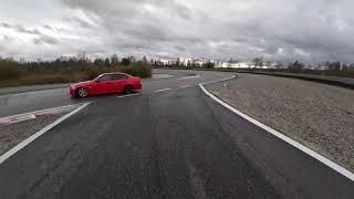 BMW E90 330i Driftdagen Papenburg drifting behind Yaris GR [upl. by Okechuku]